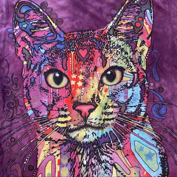 The Mountain 2013 Purple Humane Society SPCA Cat Graphic Tee Size M - Picture 2 of 6